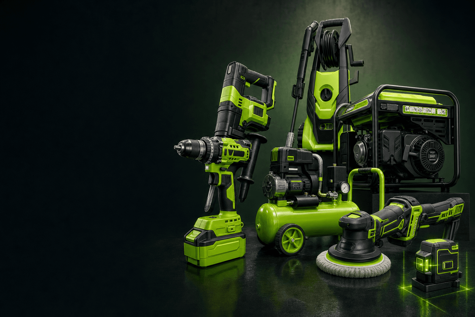 Range of professional power tools and industrial machines